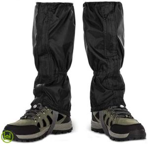 a picture showing hiking leg protection on the front side 